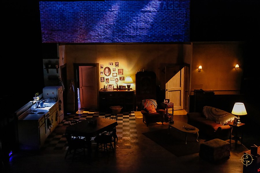 The opening look from A Raisin in the Sun at the Gainesville Theatre Alliance Lighting Design: Douglas Connor McVey